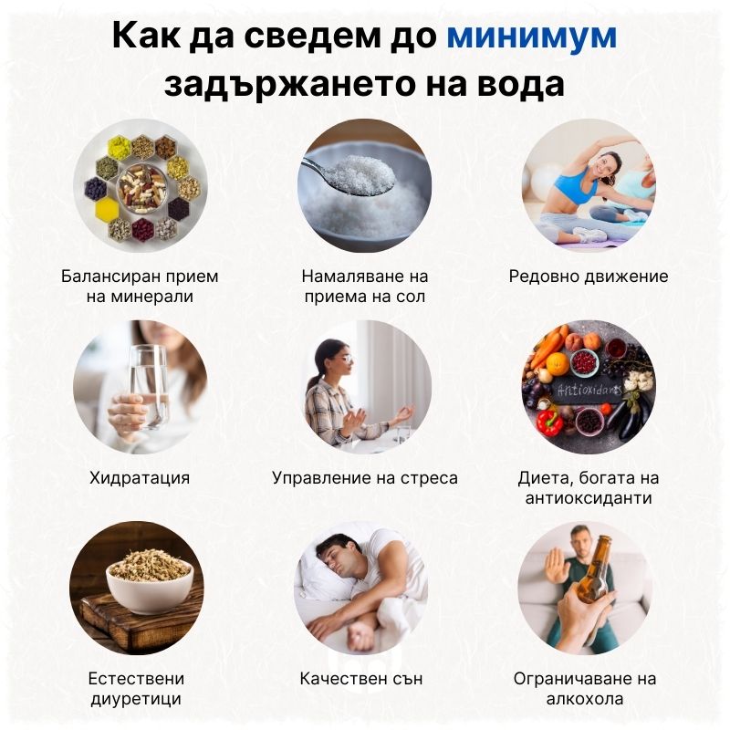 (Bulharština) Jak minimalizovat zadržování vody